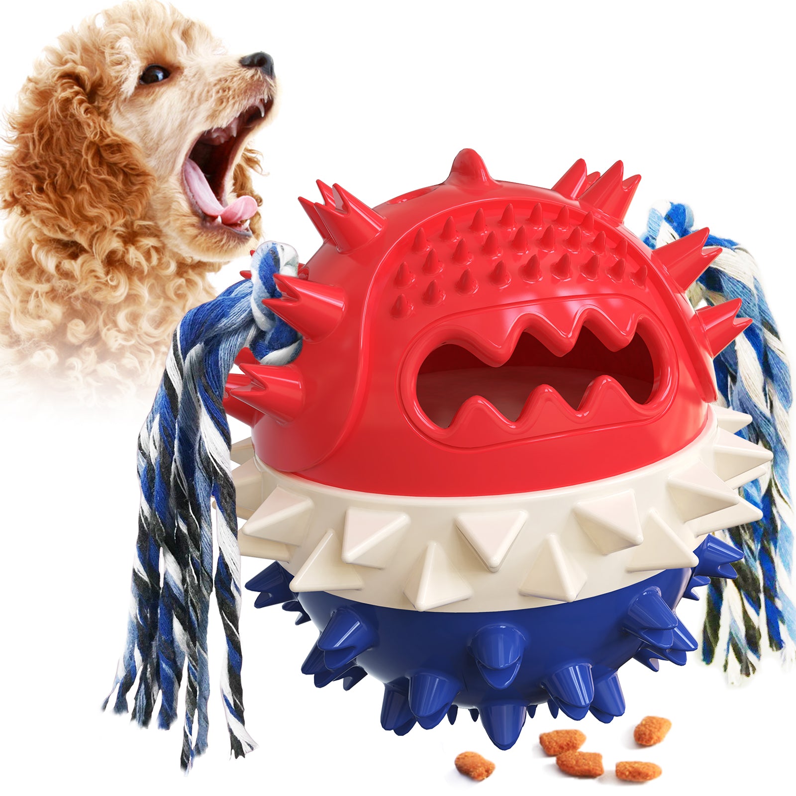 Daimon Rolling Treat Dispensing Ball - Interactive IQ Treat Toy