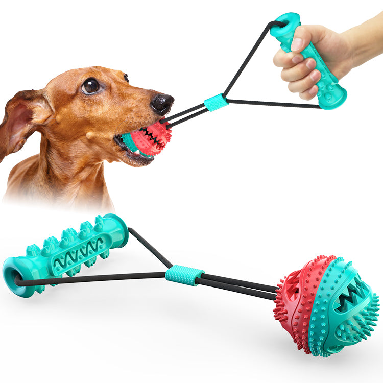 Heavy Duty Interactive Dog Training Ball - Bungee Resistance Toy