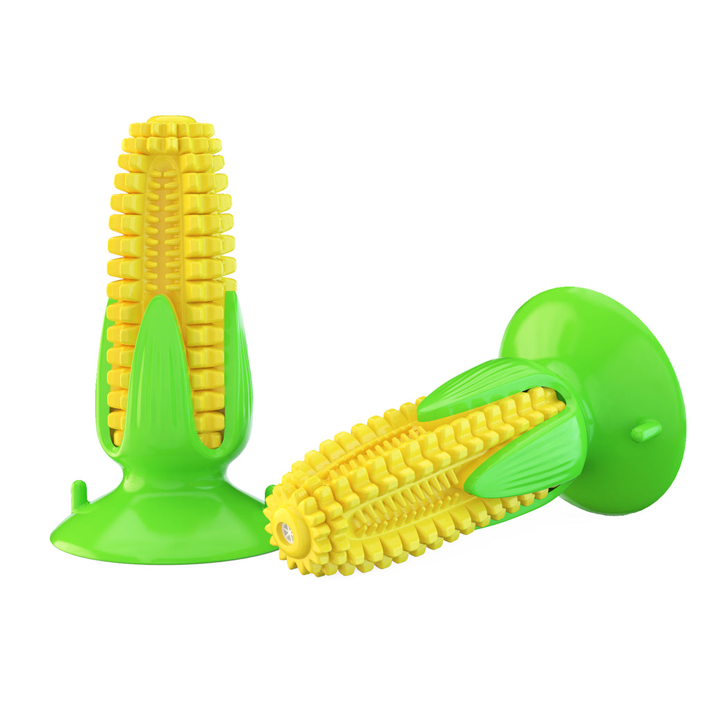 Powerful Suction Cup Corn Chew Toy - Dental Care Teether