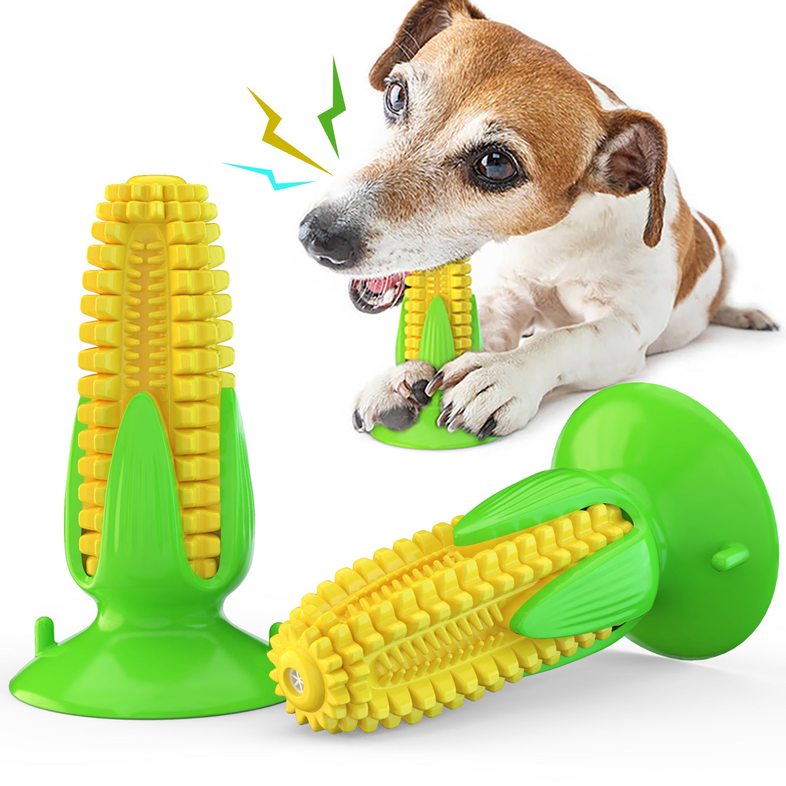 Powerful Suction Cup Corn Chew Toy - Dental Care Teether