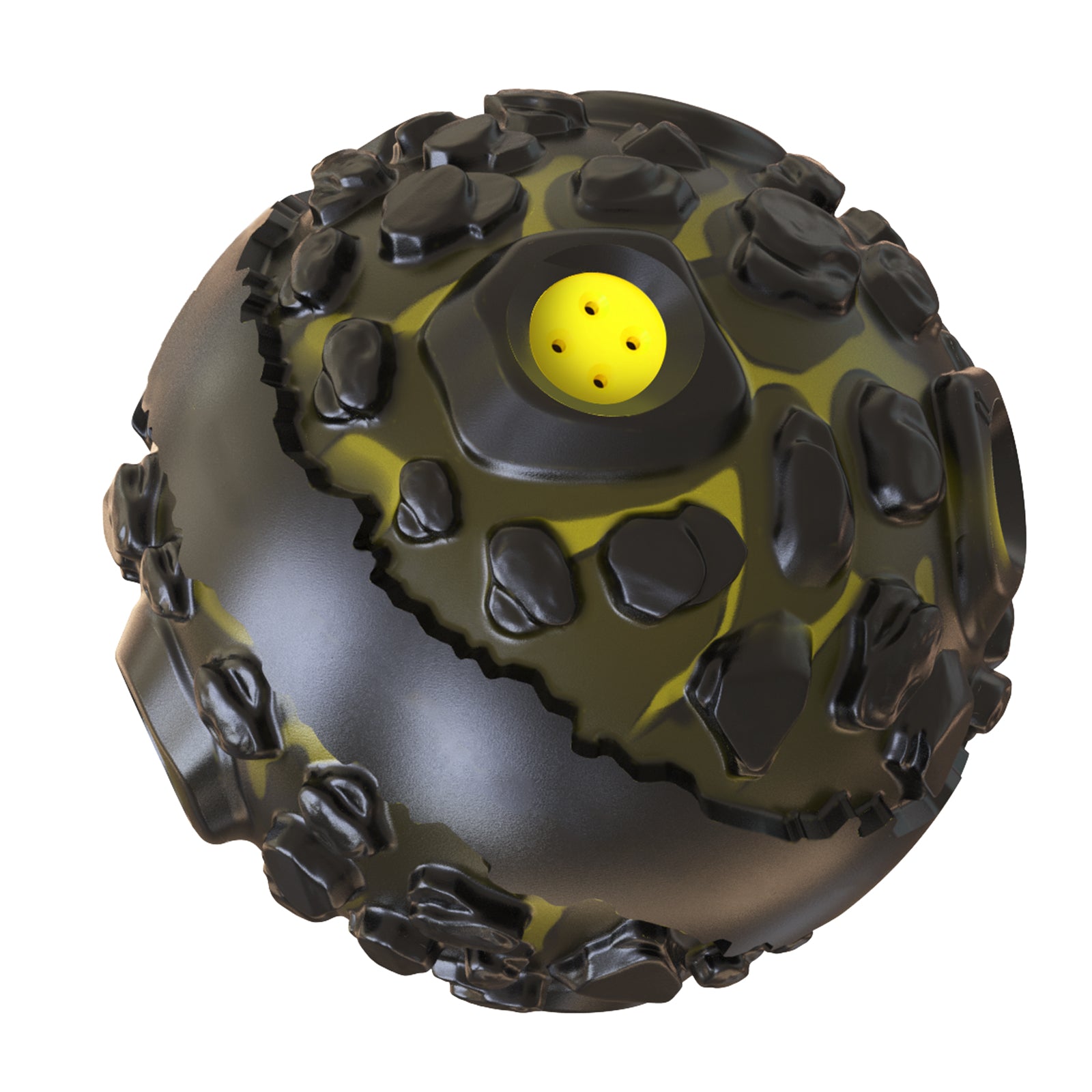 Tough Meteorite Rubber Dog Ball - Indestructible Chew Toy