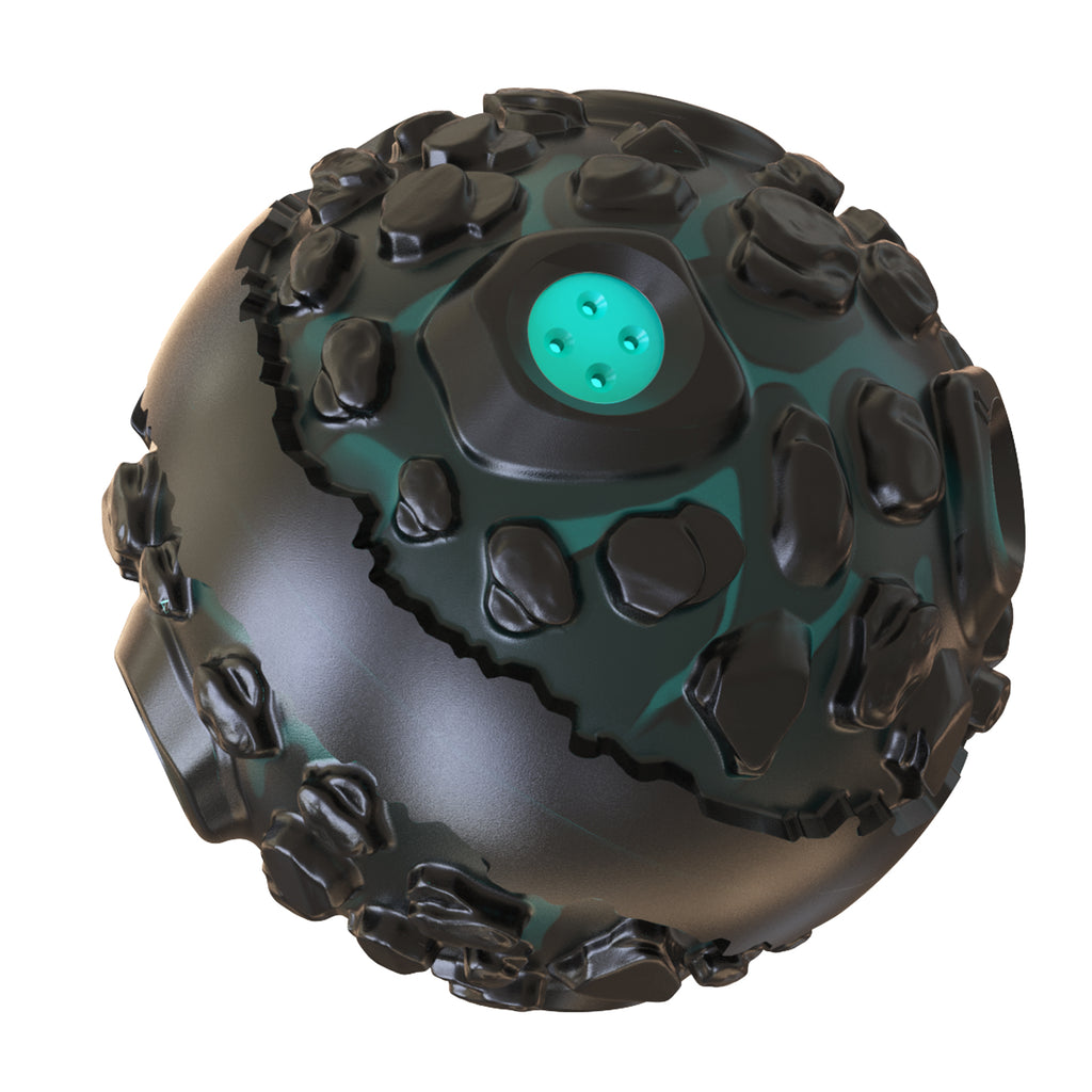 Tough Meteorite Rubber Dog Ball - Indestructible Chew Toy