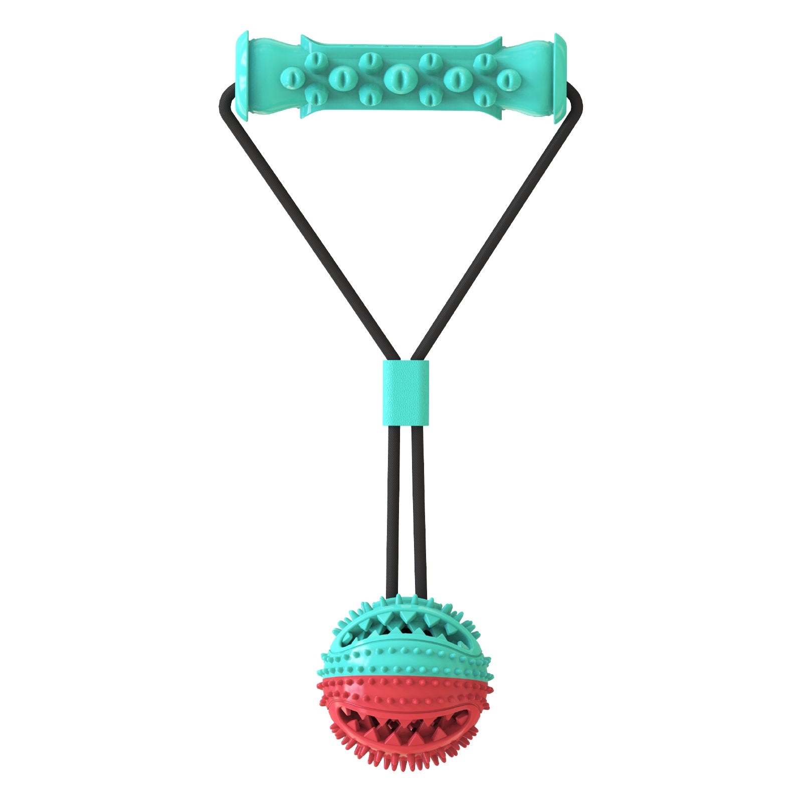 Heavy Duty Interactive Dog Training Ball - Bungee Resistance Toy