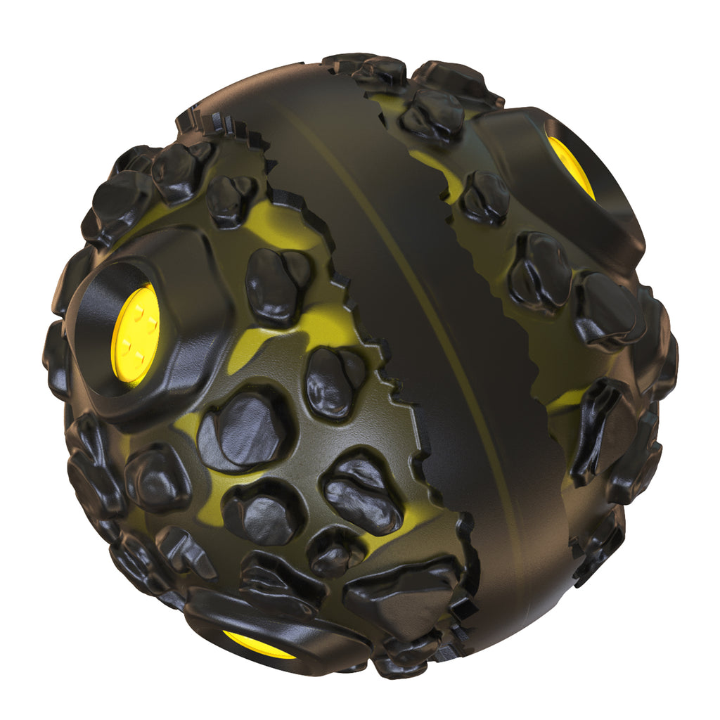 Tough Meteorite Rubber Dog Ball - Indestructible Chew Toy