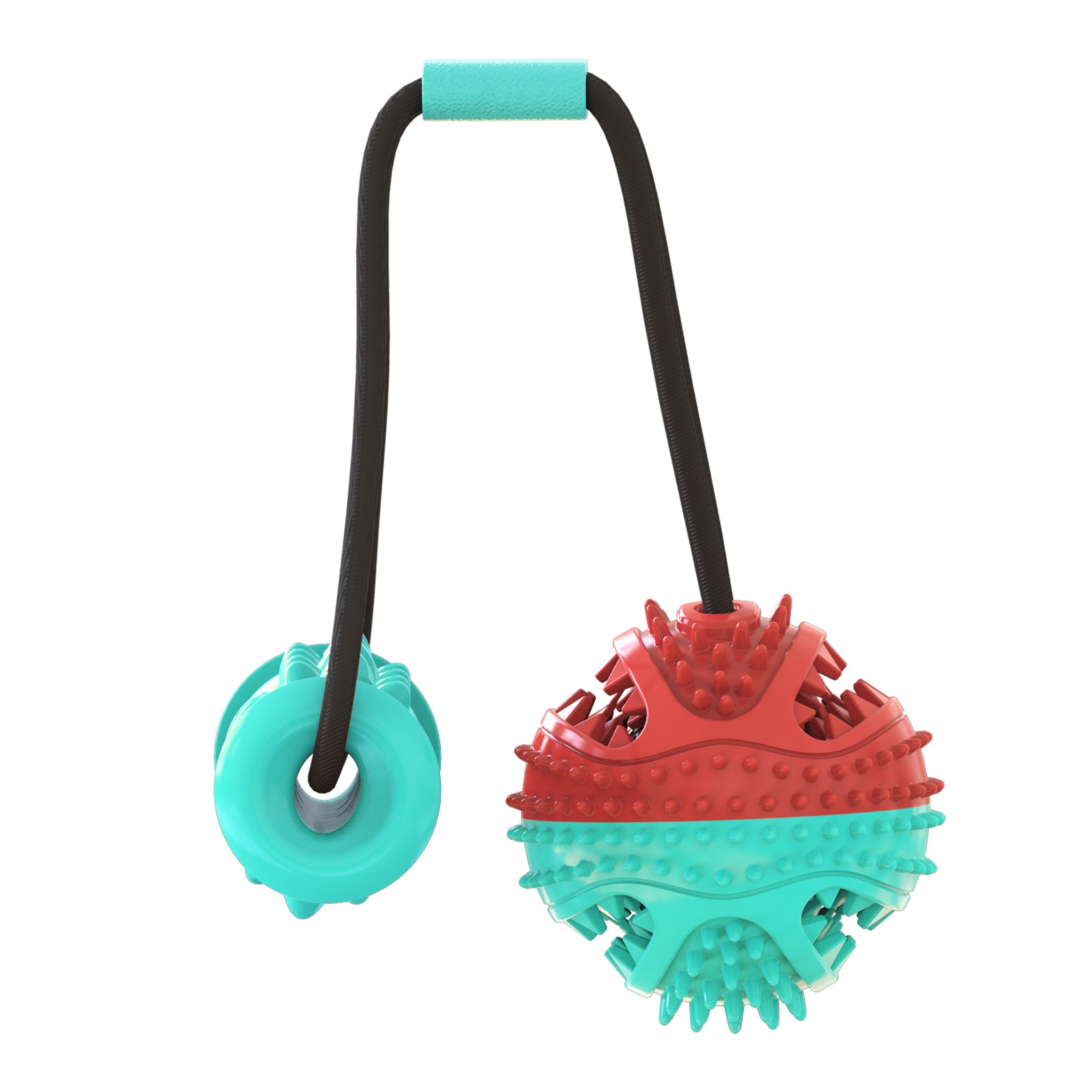 Heavy Duty Interactive Dog Training Ball - Bungee Resistance Toy