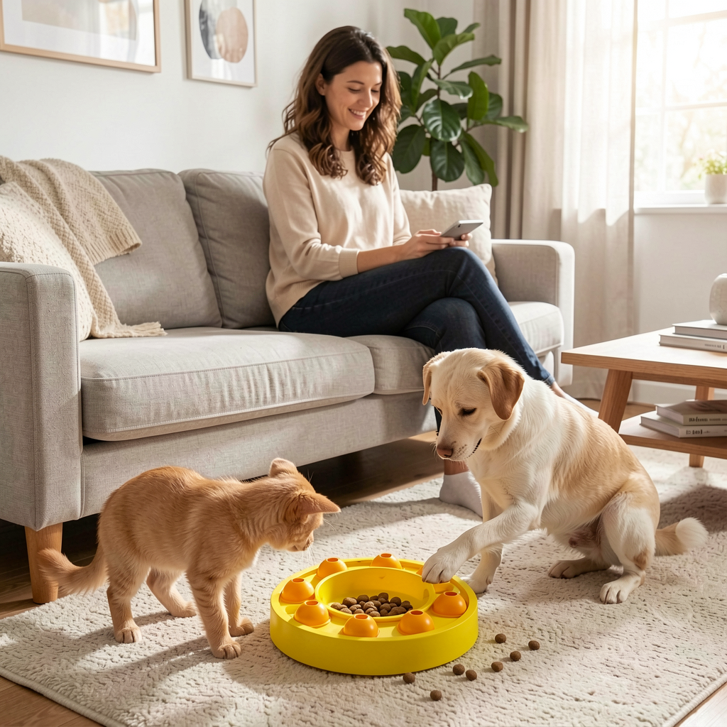 Daimon Interactive Dog Puzzle Toy - Slow Feeder & Brain Game